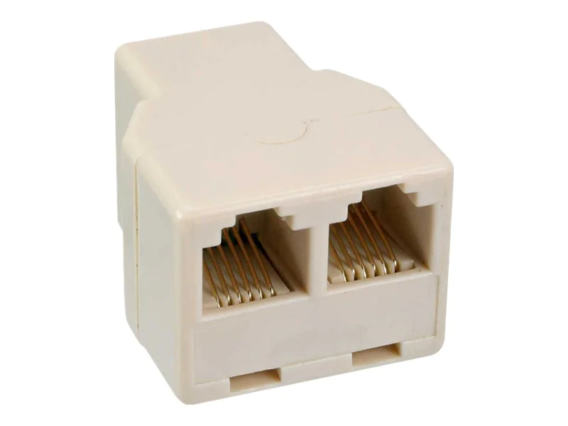 InLine - Telefon-Splitter - RJ-12 (W) zu RJ-12 (W) - weiß InLine - Telefon-Splitter - RJ-12 (W) zu RJ-12 (W) - weiß