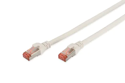 DIGITUS Professional - Patch-Kabel - RJ-45 (M) zu RJ-45 (M) - 1 m - SFTP - CAT 6 - IEEE 802.3 - halogenfrei, geformt, ohne Haken - weiß DIGITUS Professional - Patch-Kabel - RJ-45 (M) zu RJ-45 (M) - 1 m - SFTP - CAT 6 - IEEE 802.3 - halogenfrei, geformt, ohne Haken - weiß
