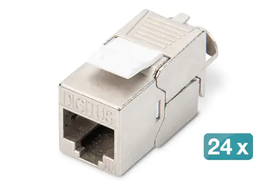 DIGITUS CAT 6A Keystone Modul, geschirmt, werkzeugfreier Montageanschluss DN-93615-24