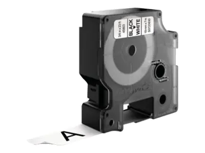 Dymo D1 Standard - Polyester - selbstklebend - Schwarz auf Weiß - 7 x 19 mm 1 Rolle(n) Etikettenkartusche (Packung mit 10) 2093098