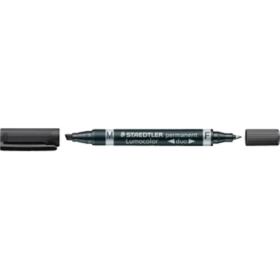 Staedtler Zweispitzmarker Lumocolor 348 B-9 nachfüll Rund/Keil schwarz