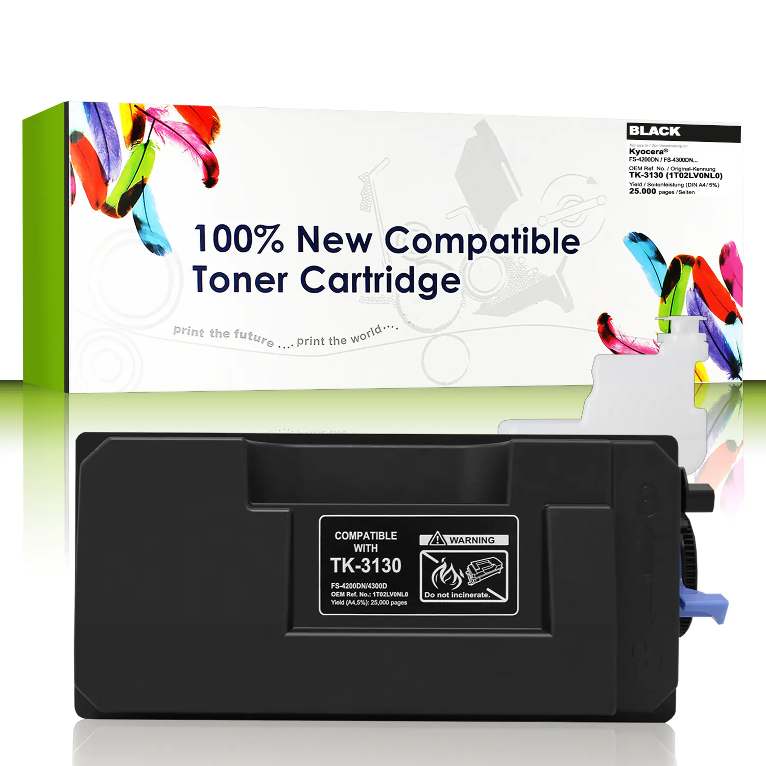 Cartridgeweb Toner kompatibel zu Kyocera/Mita 1T02LV0NL0 TK3130 schwarz 25.000 Seiten Cartridgeweb Toner kompatibel zu Kyocera/Mita 1T02LV0NL0 TK3130 schwarz 25.000 Seiten