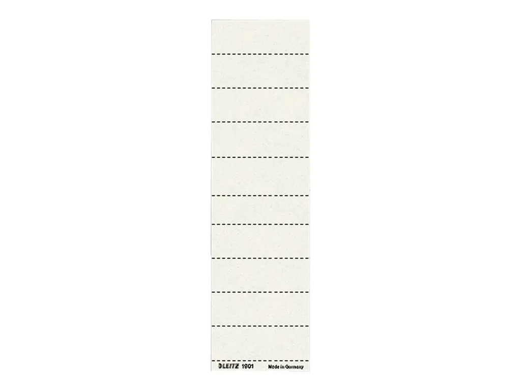 Leitz Beschriftungsschild 19010001 blanko 4zeilig weiß 100 St./Pack.