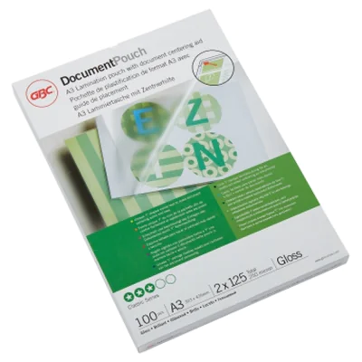 GBC Folientasche DocumentPouch 3200725 DIN A3 125mic 100 St./Pack. GBC Folientasche DocumentPouch 3200725 DIN A3 125mic 100 St./Pack.