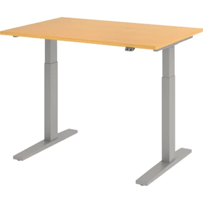 Hammerbacher Schreibt. VXMKA12/6/S el.120x80cm silber/buche Hammerbacher Schreibt. VXMKA12/6/S el.120x80cm silber/buche