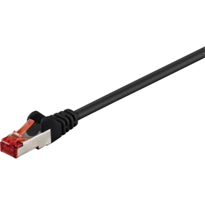 Goobay 68700, 5 m, Cat6, S/FTP (S-STP), RJ-45, RJ-45, Schwarz