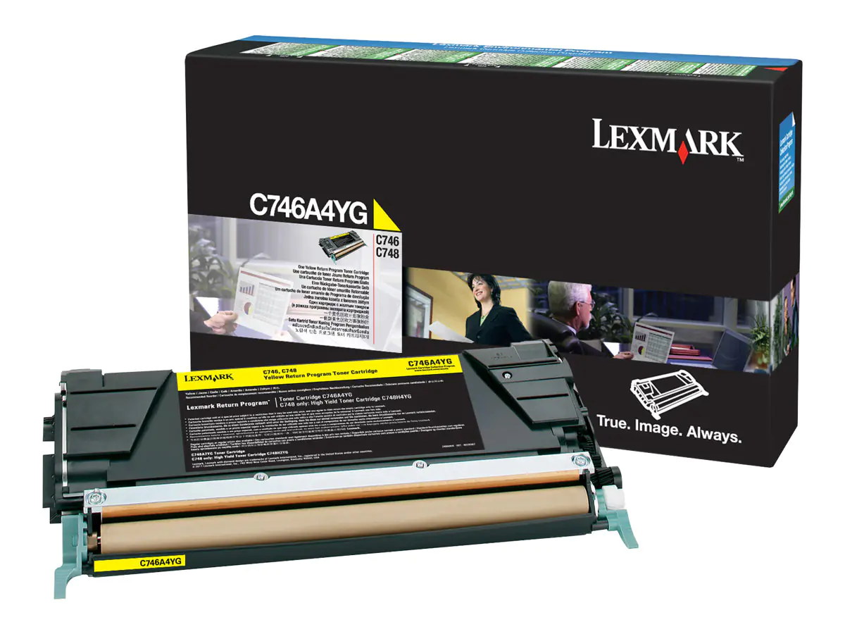 Lexmark Gelb - original - Tonerpatrone LCCP C746A1YG
