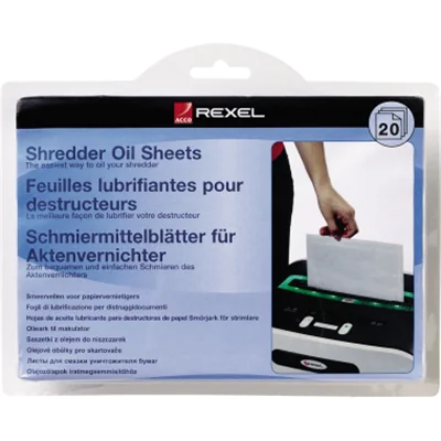 Rexel Öl-Blätter 2101949 für Aktenvernichter 20 St./Pack. Rexel Öl-Blätter 2101949 für Aktenvernichter 20 St./Pack.