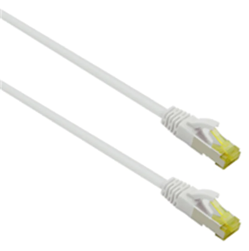 Helos ultra flex - Patch-Kabel - RJ-45 (M) zu RJ-45 (M) - 20 m - S/FTP - CAT 6a - halogenfrei - weiß