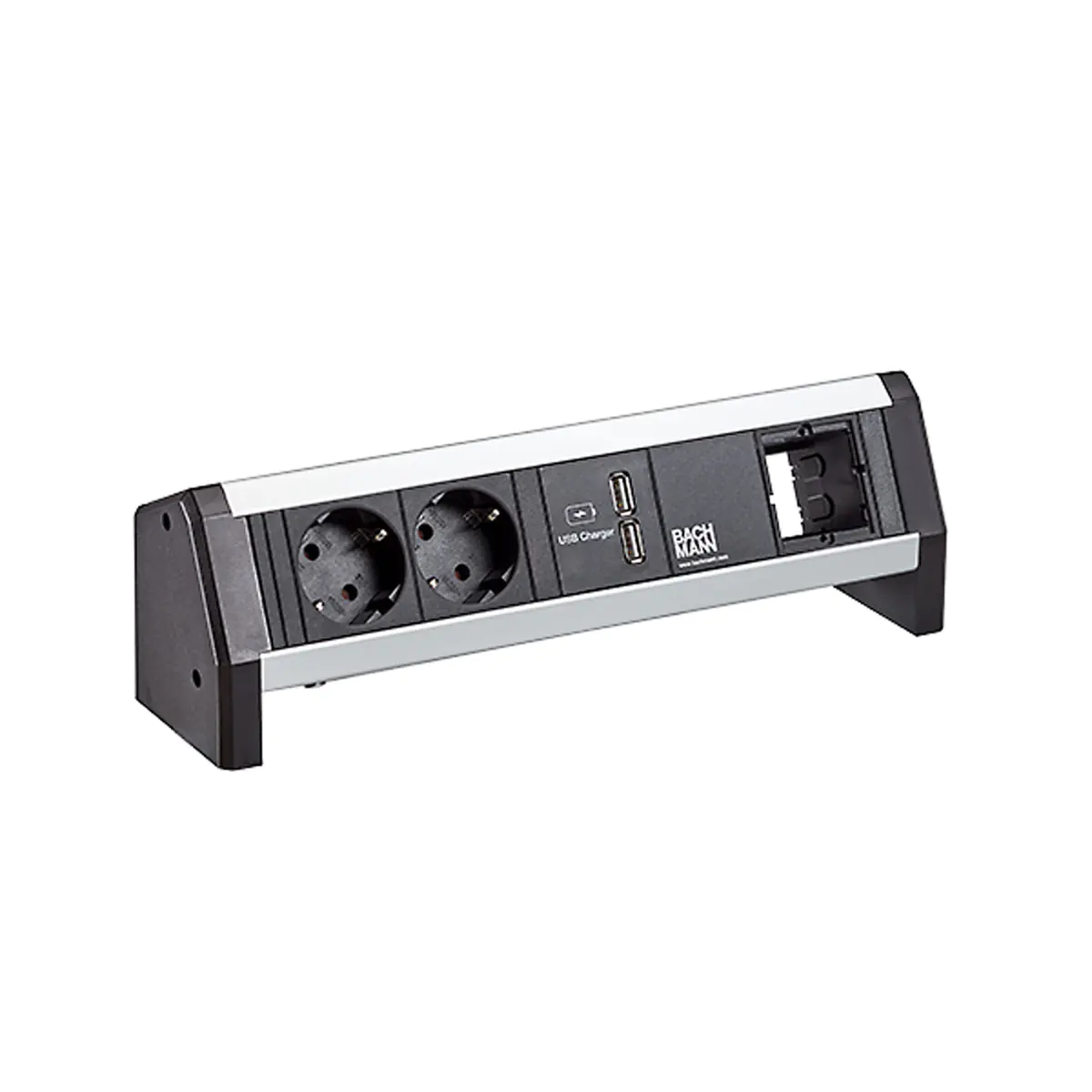 Bachmann DESK 1 - Steckdosenleiste - Wechselstrom 250 V - Eingabe, Eingang GST18i3 - Ausgangsanschlüsse: 2 (2 x USB, 2 x CEE 7/3) 902.0243