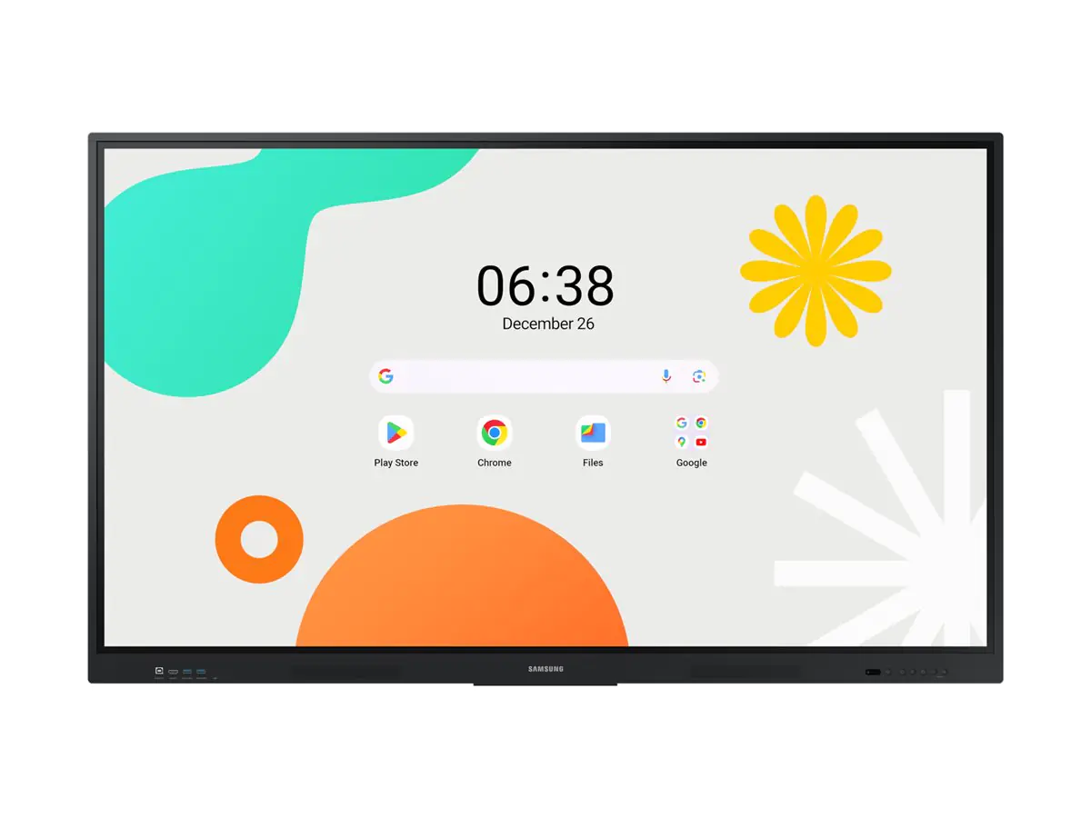 Samsung Interactive Display WA65F - 165 cm (65") Diagonalklasse WAF Series LCD-Display mit LED-Hintergrundbeleuchtung - Bildung / Geschäftswesen - mit Touchscreen (Multi-Touch) - Android - 4K UHD (2160p) 3840 x 2160 - Schwarz