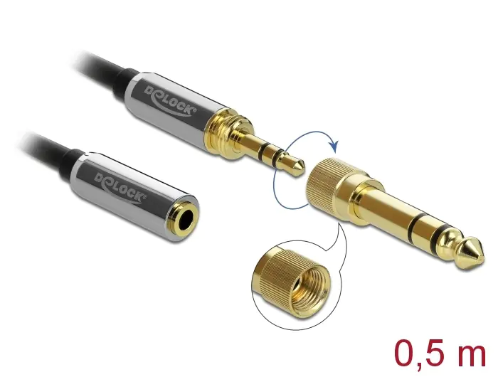 Delock Audio-Kabelkit - Schwarz 85779