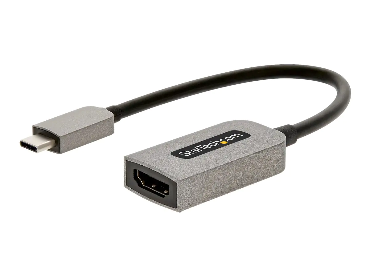 StarTech.com Startech USB-C auf HDMI Adapter - 4K 60Hz Video, HDR10 - USB-C auf HDMI 2.0b Adapter Dongle - USB Typ-C DP Alt Mode auf HDMI Monitor/Display/TV - USB C auf HDMI Konverter (USBC-HDMI-CDP2HD4K60)