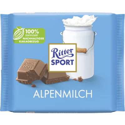 Ritter Sport Schokolade Alpenmilch 100g Ritter Sport Schokolade Alpenmilch 100g