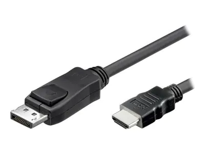 TECHly - Adapterkabel - DisplayPort männlich zu HDMI männlich - 3 m - abgeschirmt - geformt