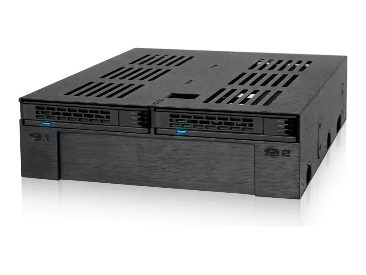 Icy Dock ExpressCage MB322SP-B - Mobiles Speicher-Rack - 5,25" bis 3,5" / 2,5" (13,3 cm bis 8,9/6,4 cm)