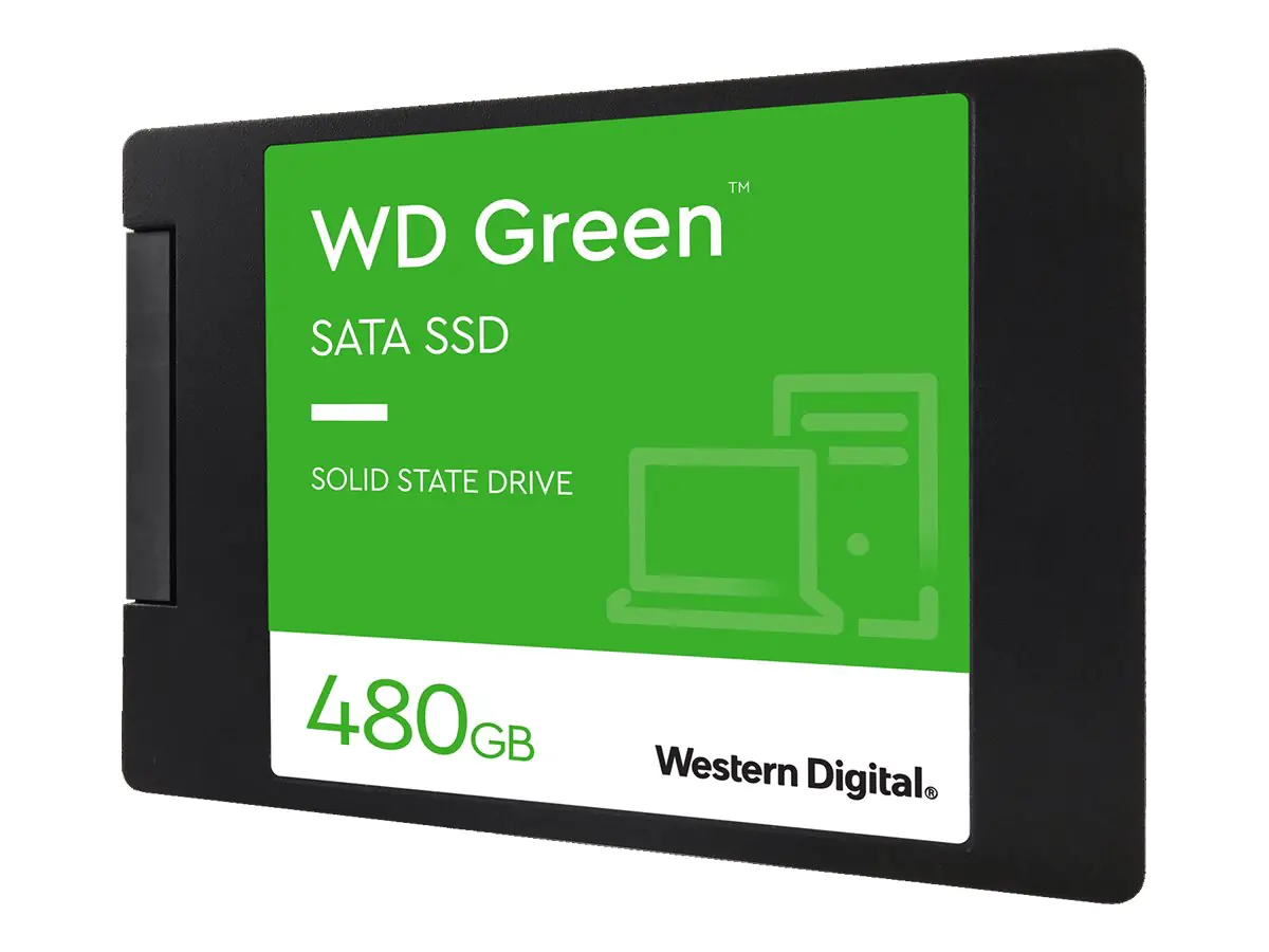 WD Green WDS480G3G0A - SSD - 480 GB - intern - 2.5" (6.4 cm) - SATA 6Gb/s WD Green WDS480G3G0A - SSD - 480 GB - intern - 2.5" (6.4 cm) - SATA 6Gb/s