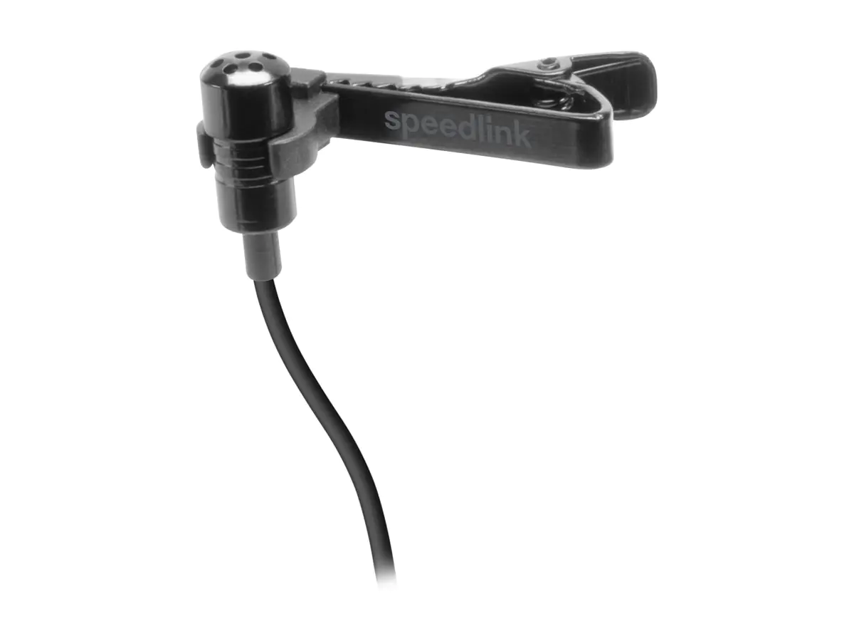 SPEEDLINK Mikrofon SPES zum Anstecken Metalclip schwarz retail