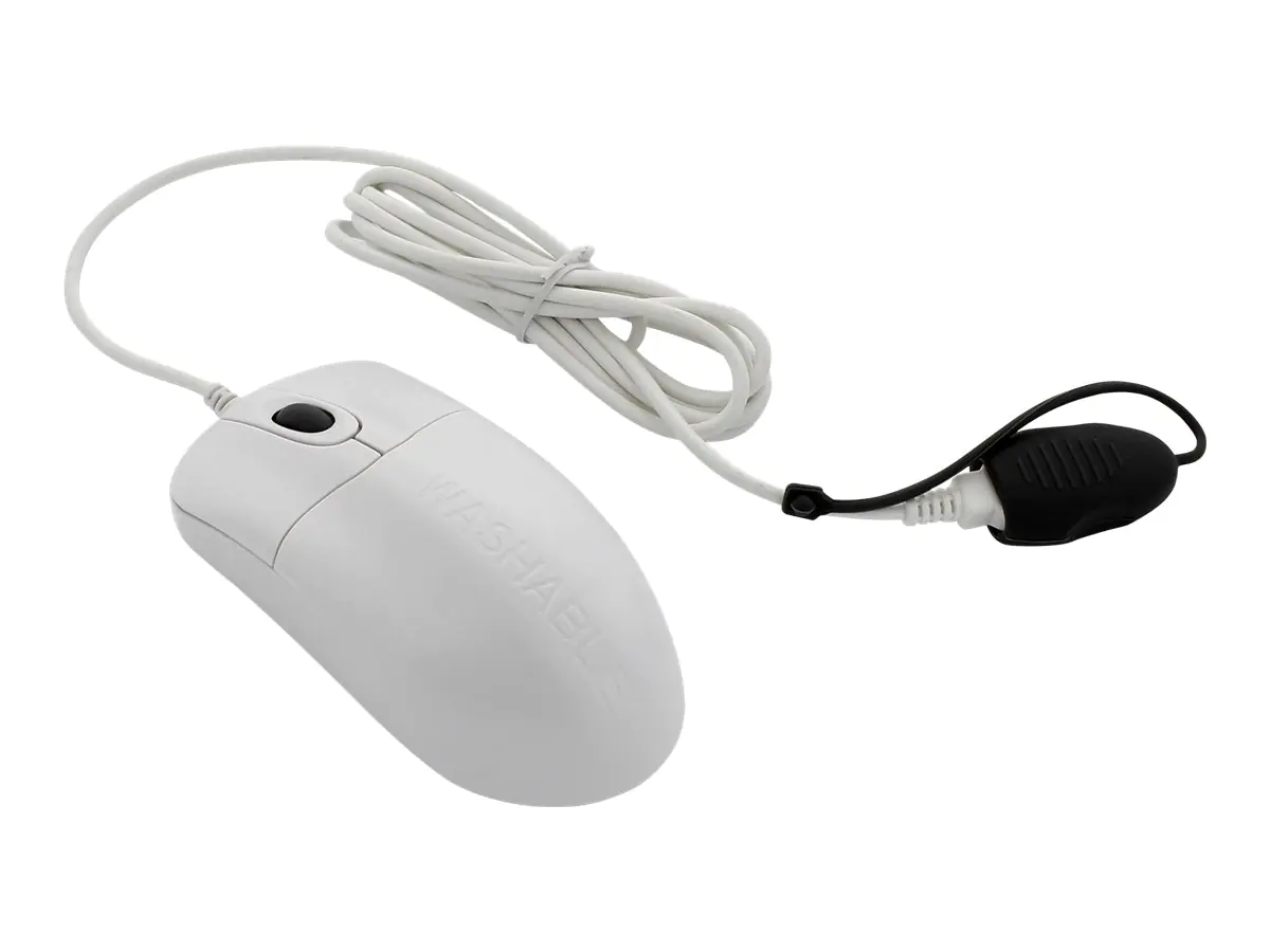 Seal Shield Silver Storm Waterproof - Maus - optisch - 2 Tasten - kabelgebunden - USB - weiß