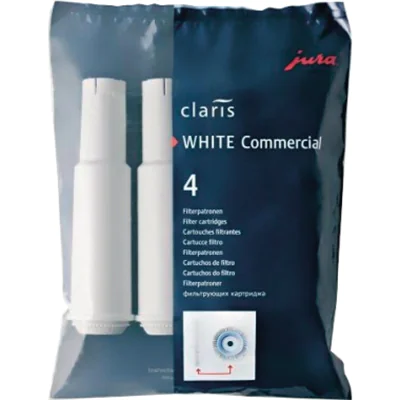 JURA CLARIS - Filterkartusche - für Kaffeemaschine - weiß (Packung mit 4) 62911
