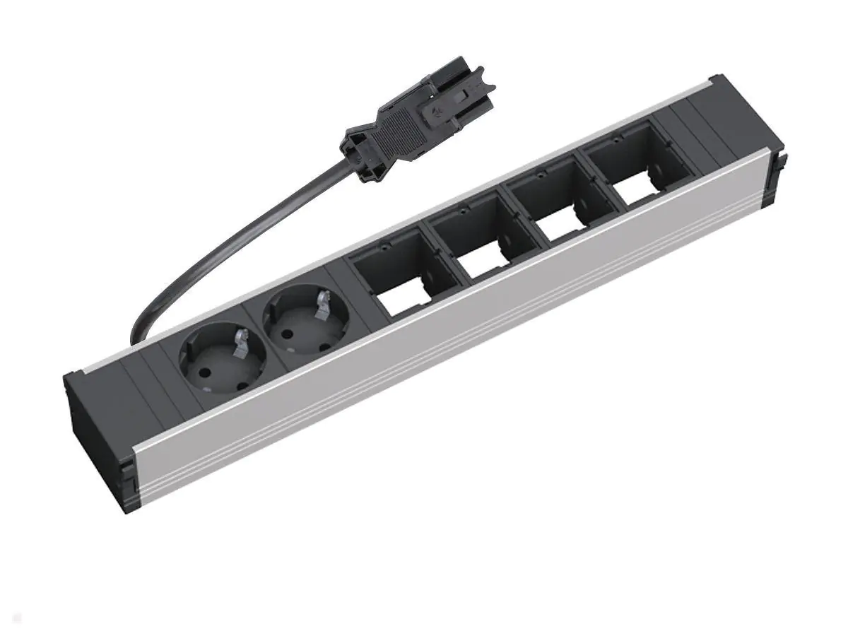 Bachmann CONI - Steckdosenleiste - Eingabe, Eingang GST18i3 - Ausgangsanschlüsse: 4 - 10 cm - Deutschland - Schwarz, Rot