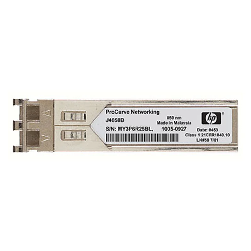 HPE X120 - SFP (Mini-GBIC)-Transceiver-Modul - 1GbE - 1000Base-SX - LC - für HPE 3100, 36XX, 4200, 4500, 5120, 58XX, WX5002; FlexFabric 12902; FlexNetwork MSR3048