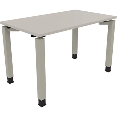 Schreibtisch Vierfuß Quadratrohr B1200xT700xH680-820 si/Lichtgrau Schreibtisch Vierfuß Quadratrohr B1200xT700xH680-820 si/Lichtgrau