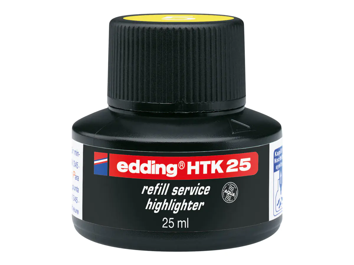 EDDING HTK 25 - Tinte - Gelb - wasserbasierte 4-HTK25005