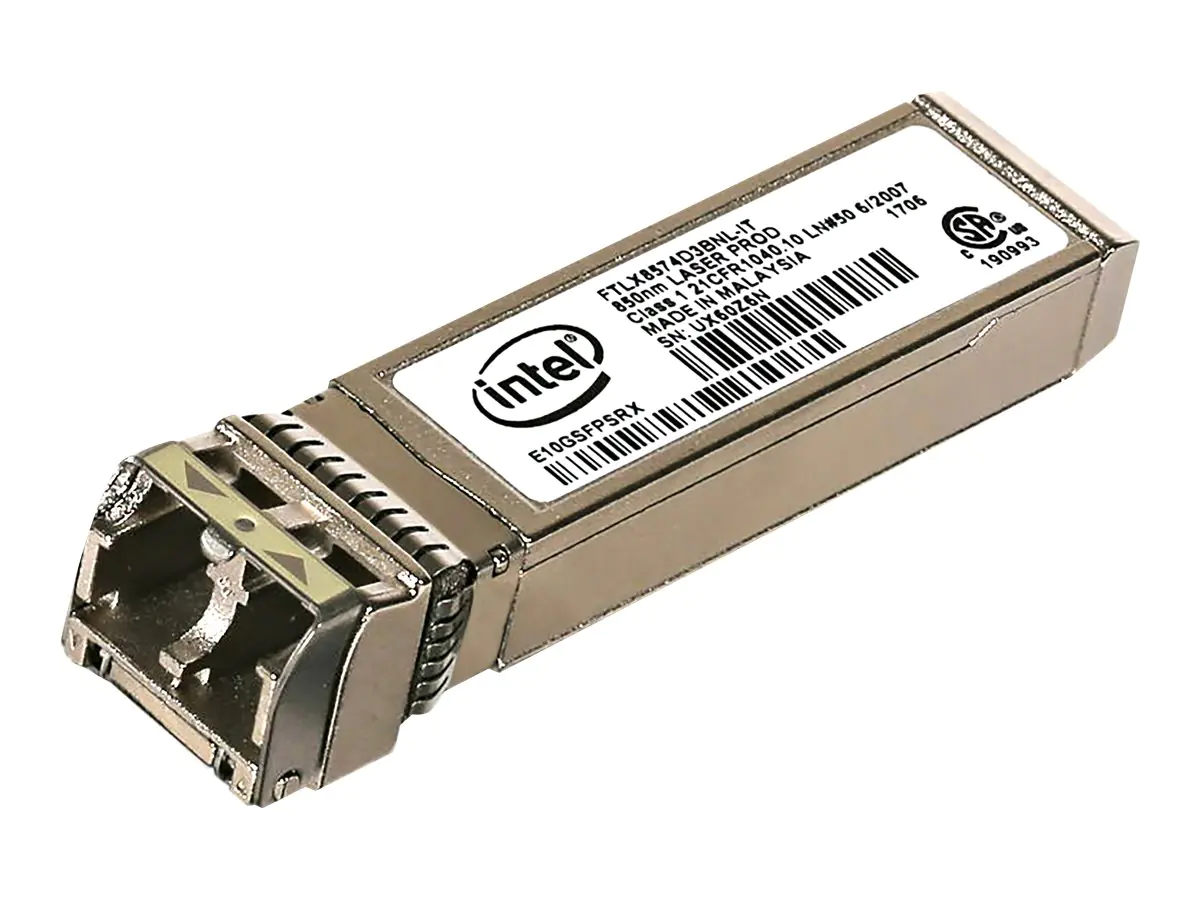 Intel Ethernet SFP+ SR Optics - SFP+-Transceiver-Modul - 10 GigE - 1000Base-SX, 10GBase-SR - LC - 850 nm - für P/N: X710DA2OCP1