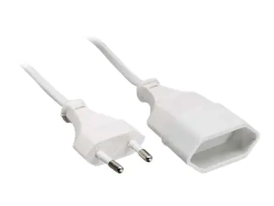 InLine - Spannungsversorgungs-Verlängerungskabel - Eurostecker (W) zu Eurostecker (M) - 3 m - weiß InLine - Spannungsversorgungs-Verlängerungskabel - Eurostecker (W) zu Eurostecker (M) - 3 m - weiß