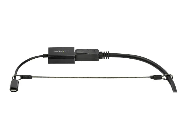 StarTech 20-Pack Security Cable Tethers for Adapters & Dongles, Universal Cable Adapter Tether, Tether Cables, Adjustable Length Anti-Theft Cable Tether Lock Kit, Steel Cable Tether - Dongle Cable Tether (CONNLOCKPK20) - Sicherheitskabel - Silber - 30 cm