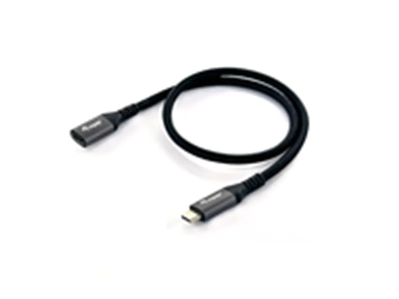 Equip USB 3.2 Gen 2 C-auf-C-Verlängerungskabel, M/F, 1,0 m, 4K/60 Hz, 10 Gbit/s, 1 m, USB C, USB C, USB 3.2 Gen 2 (3.1 Gen 2), 10 Gbit/s, Schwarz 128371
