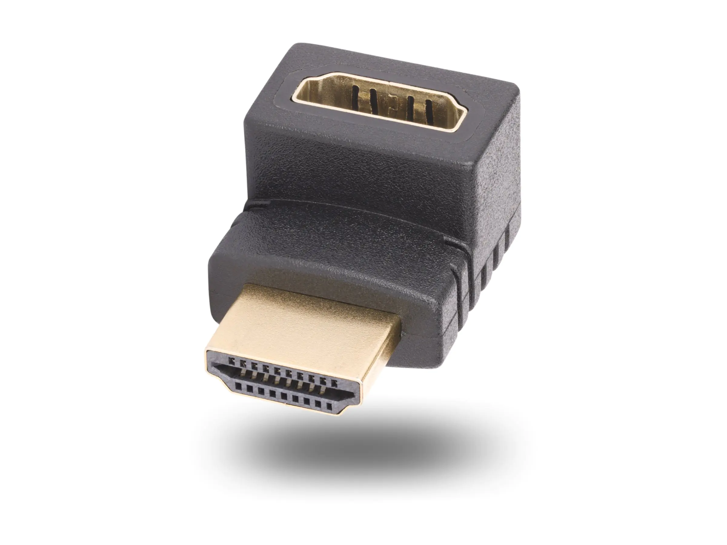 StarTech.com Down Angle HDMI 2.0 Adapter, 90-Degree HDMI Port Saver, M/F