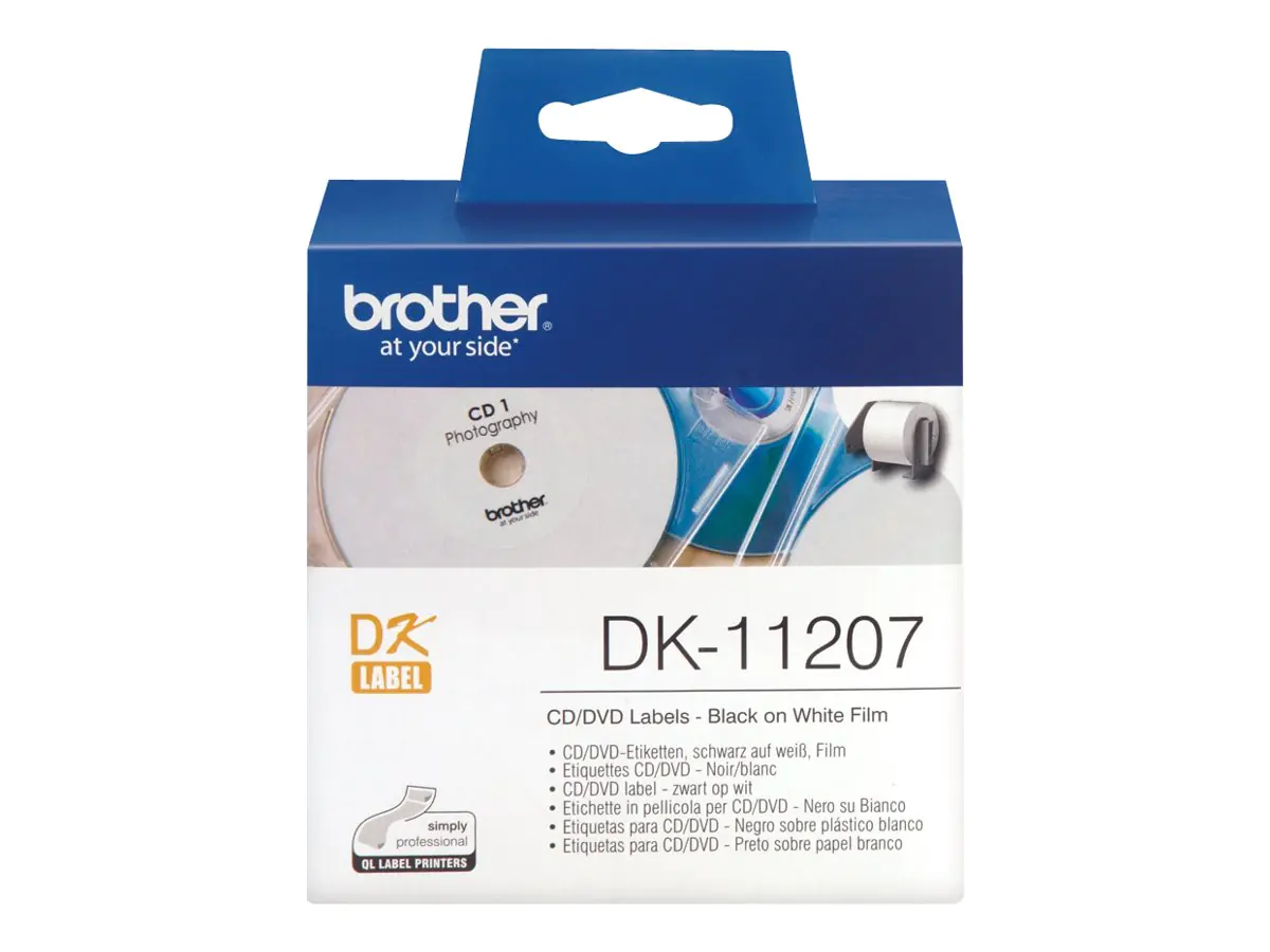 Brother CD/DVD-Etiketten DK11207 VE=100 Stk