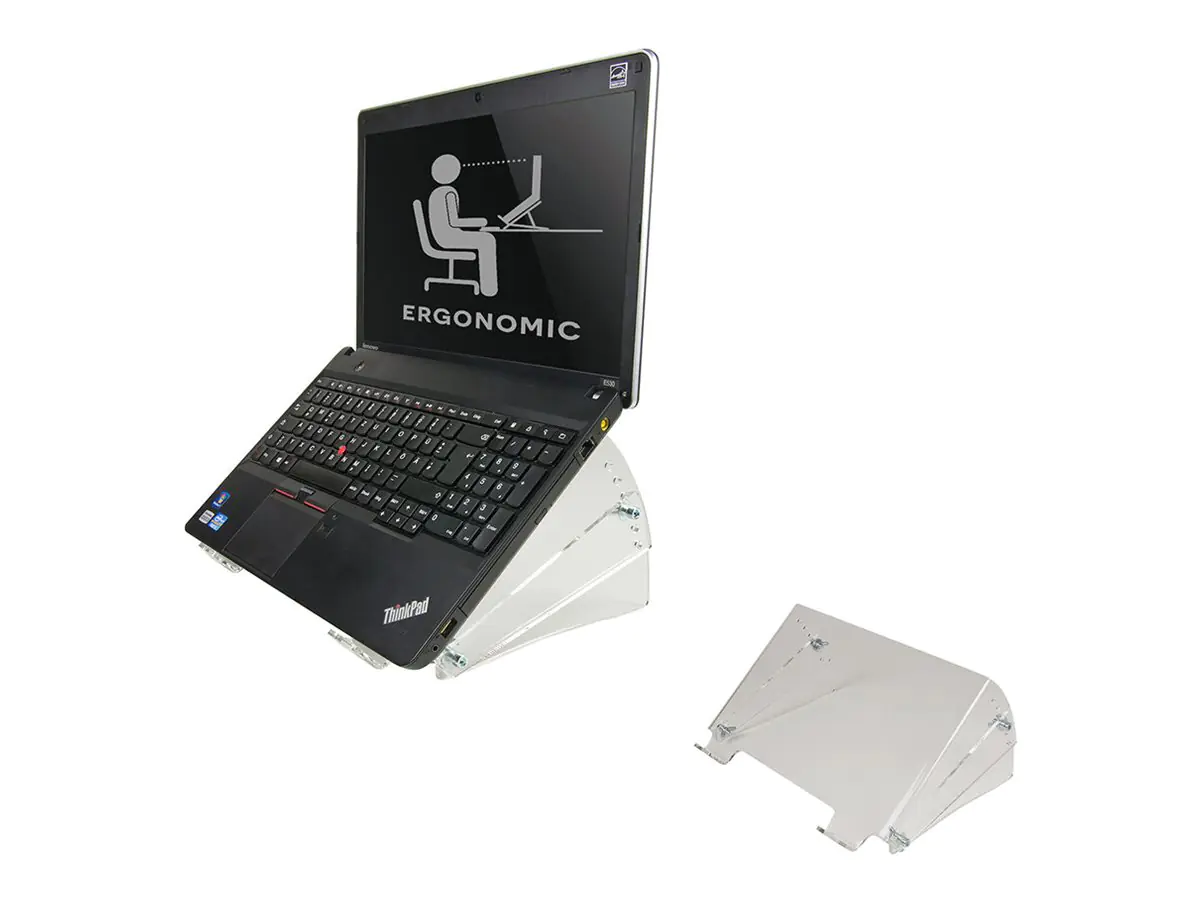 Neomounts NSNOTEBOOK300 - Aufstellung - für Notebook - Acryl - klar - Bildschirmgröße: 25.4-55.9 cm (10"-22")