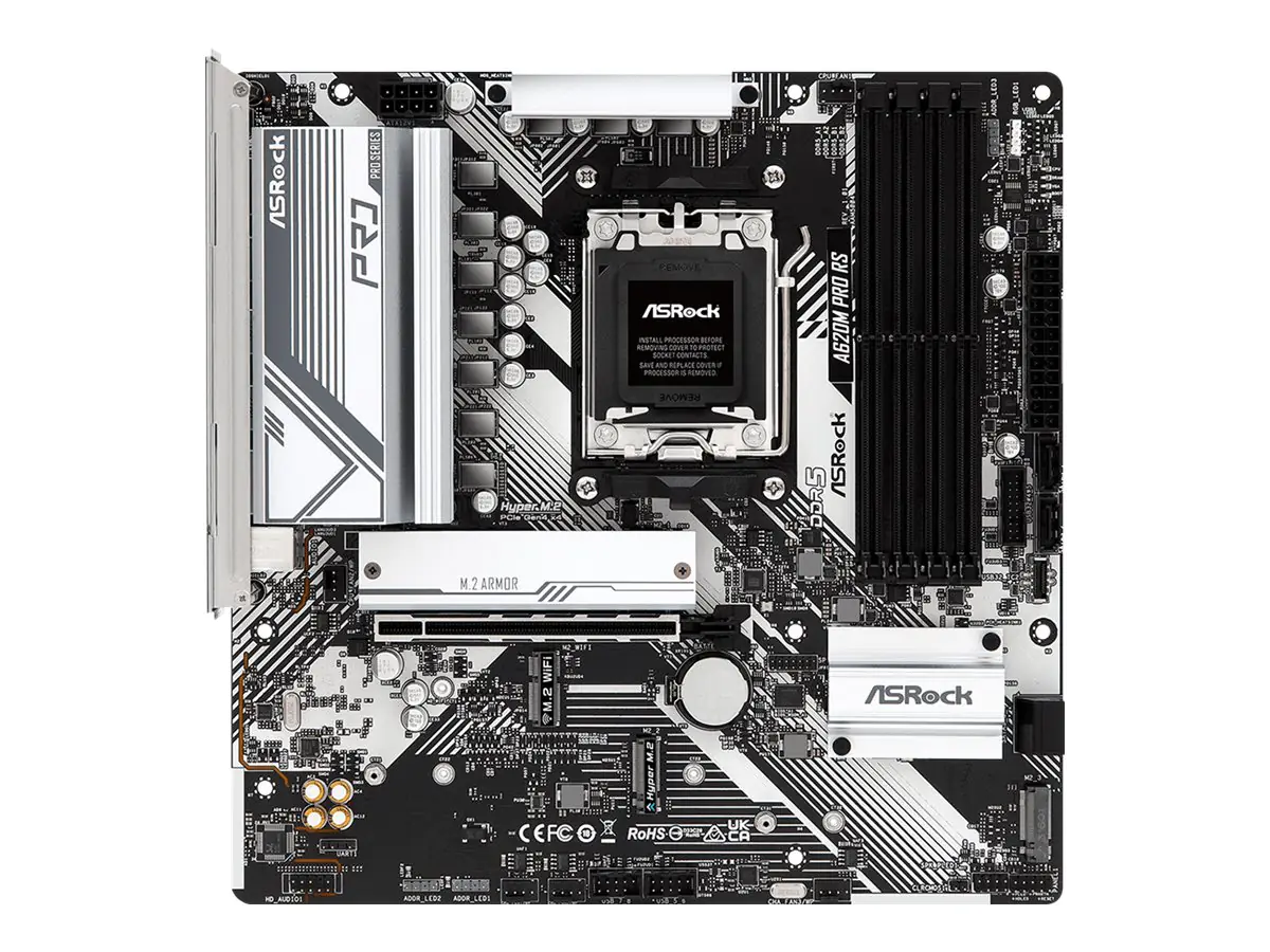 ASRock A620M PRO RS - Motherboard - micro ATX - Socket AM5 - AMD A620 Chipsatz - USB 3.2 Gen 1, USB-C 3.2 Gen 1 - Gigabit LAN - Onboard-Grafik (CPU erforderlich) 90-MXBLN0-A0UAYZ