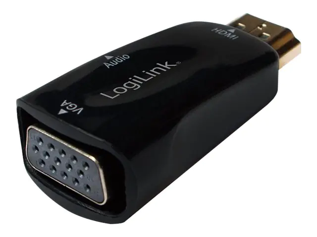 LogiLink Videokonverter - HDMI - VGA - Schwarz CV0107