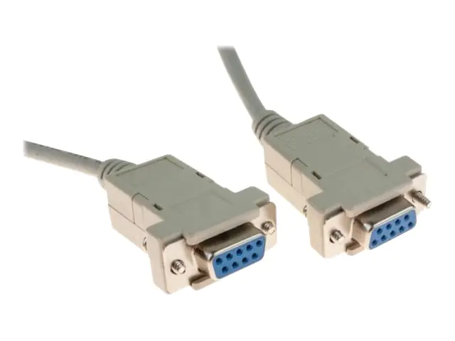 exertis Connect - Nullmodemkabel - DB-9 (W) zu DB-9 (W) - 5 m - Grau