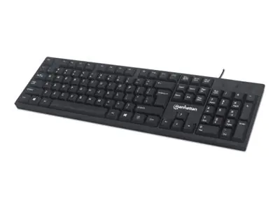 IC Intracom Manhattan - Tastatur - USB - Schwarz - retail 179324