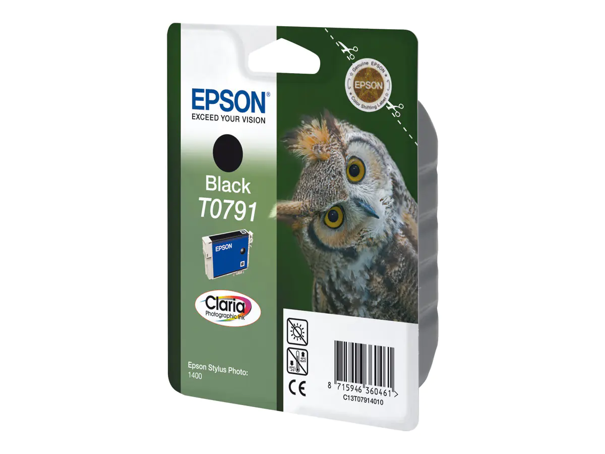 Epson T0791 - 11.1 ml - Schwarz - original C13T07914010
