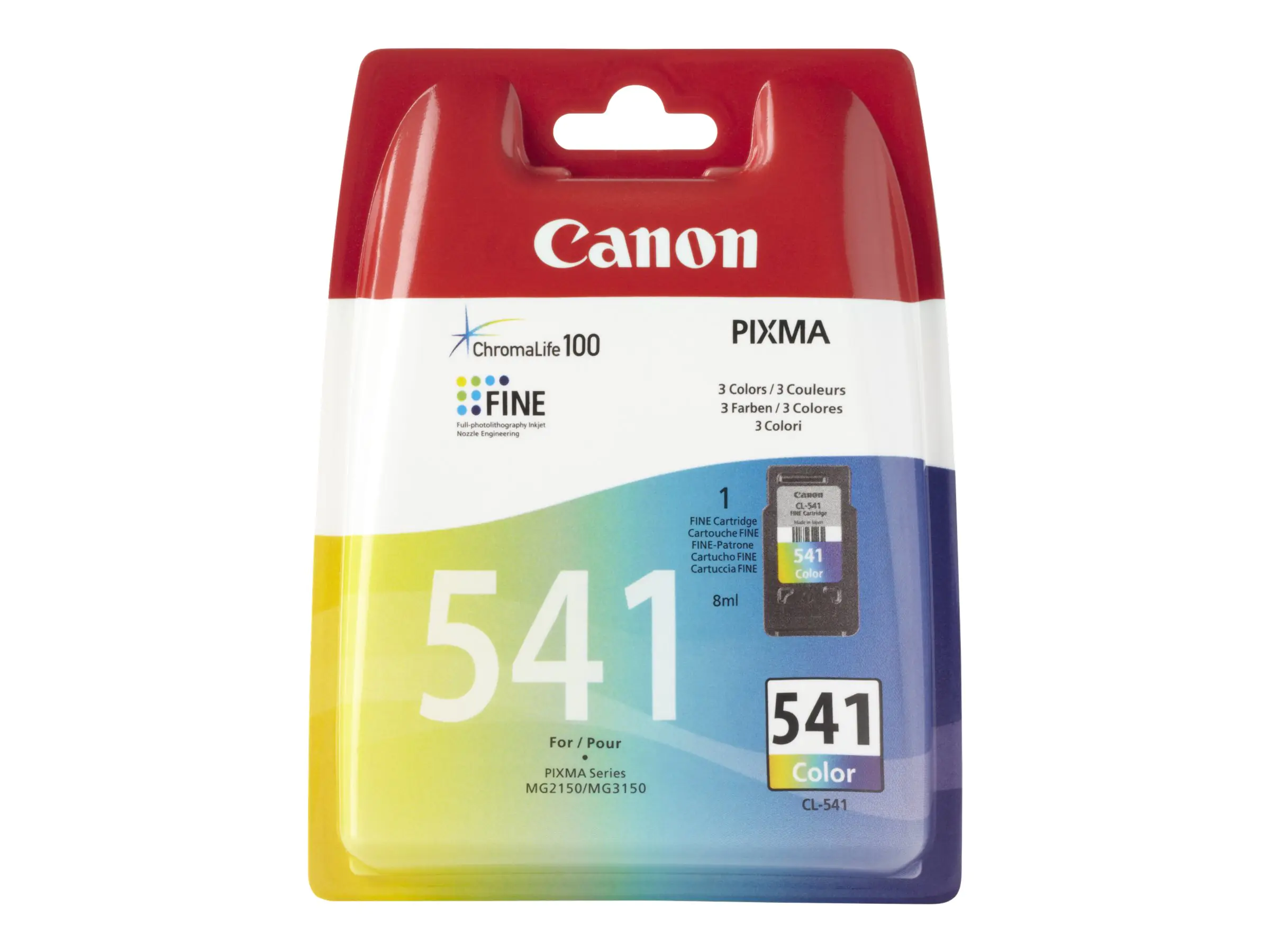 Canon CL-541 - Farbe (Cyan, Magenta, Gelb) - Original - Tintenpatrone - für PIXMA MG3150, MG3510, MG3550, MG3650, MG4250, MX395, MX475, MX525, MX535, TS5150, TS5151