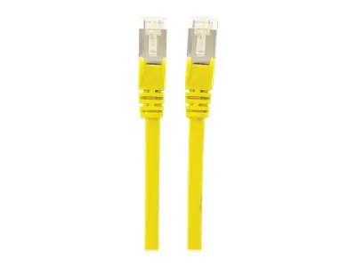 Intellinet Network Patch Cable, Cat6A, 15m, Yellow, Copper, S/FTP, LSOH / LSZH, PVC, RJ45, Gold Plated Contacts, Snagless, Booted, Polybag - Patch-Kabel (DTE) - RJ-45 (M) bis RJ-45 (M) - 15 m - SFTP, PiMF - CAT 6a - IEEE 802.3af - halogenfrei, geformt, oh