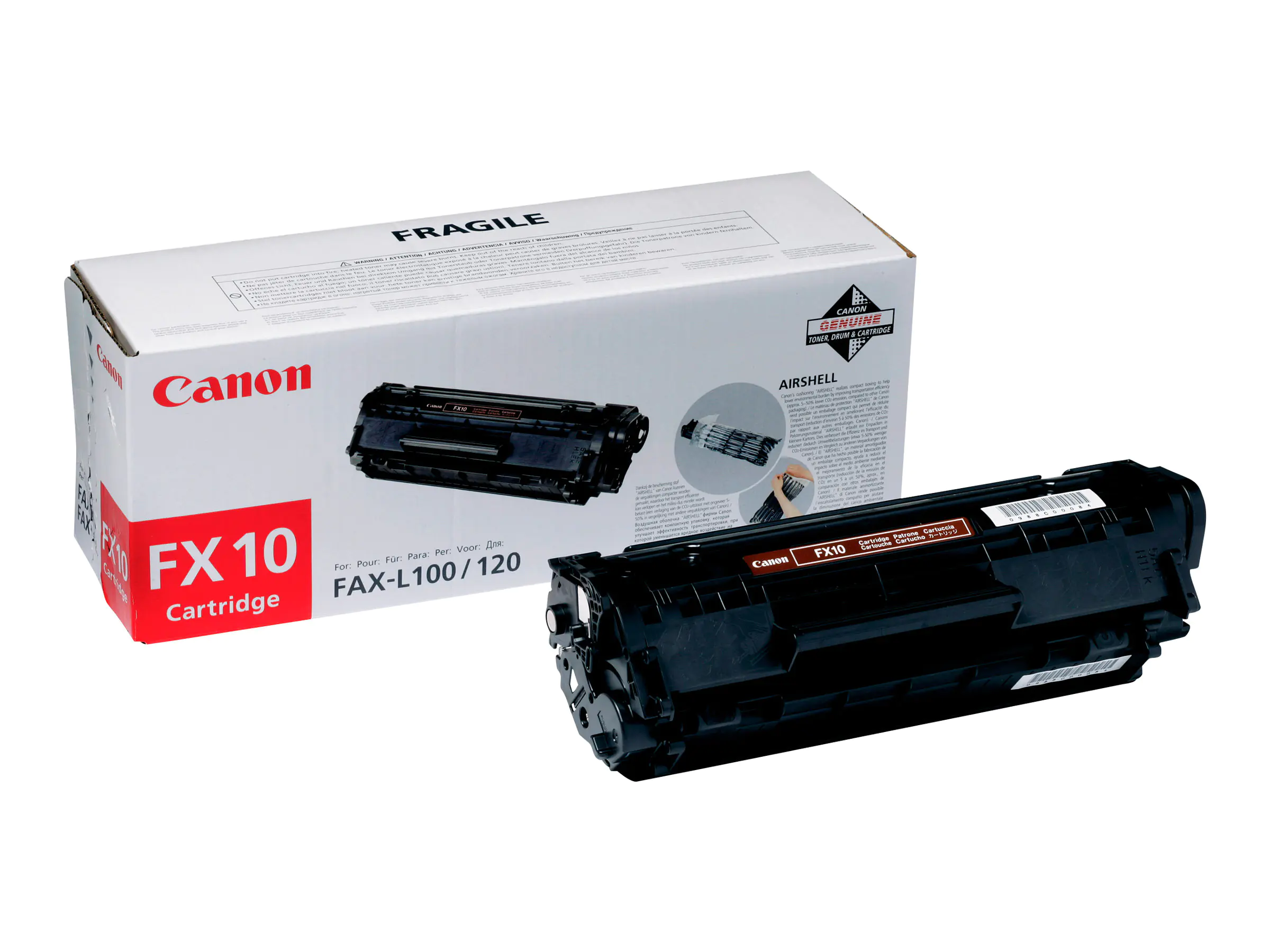 Canon FX-10 - Schwarz - Original - Tonerpatrone - für i-SENSYS FAX-L140, L160, MF4018, MF4270, MF4320, MF4330, MF4340, MF4350, MF4370, MF4380 Canon FX-10 - Schwarz - Original - Tonerpatrone - für i-SENSYS FAX-L140, L160, MF4018, MF4270, MF4320, MF4330, MF4340, MF4350, MF4370, MF4380