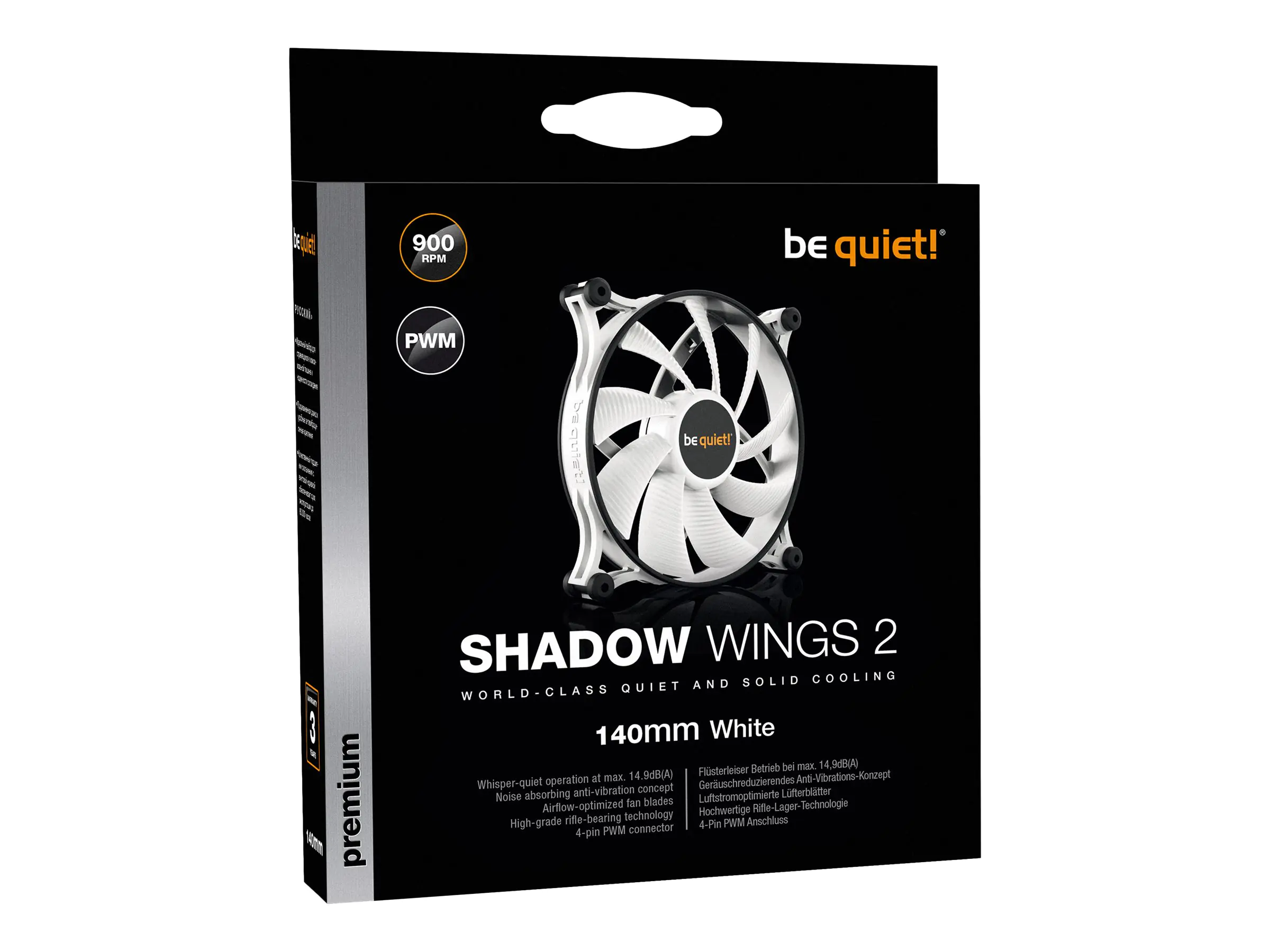 Be Quiet! Shadow Wings 2 PWM - Gehäuselüfter BL091
