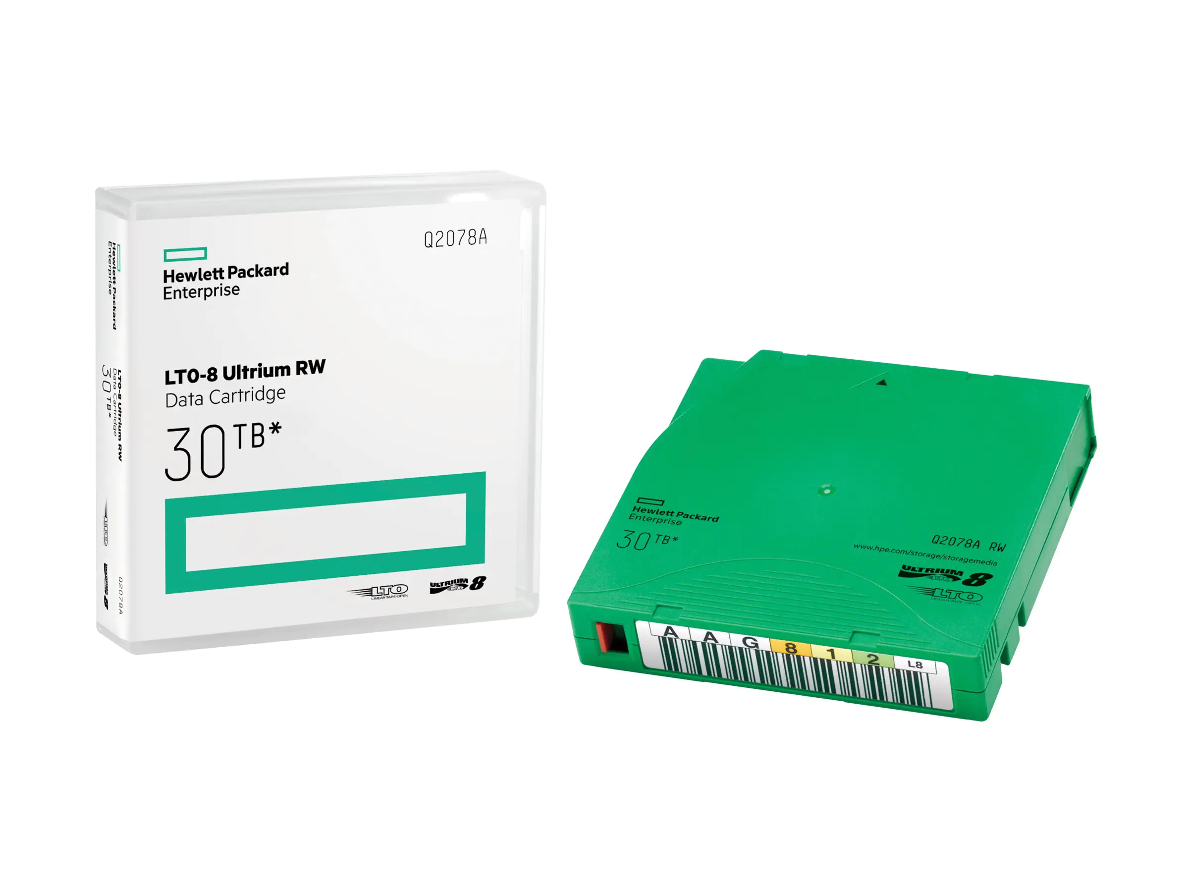 HPE RW Data Cartridge - LTO Ultrium 8 - 12 TB Q2078A