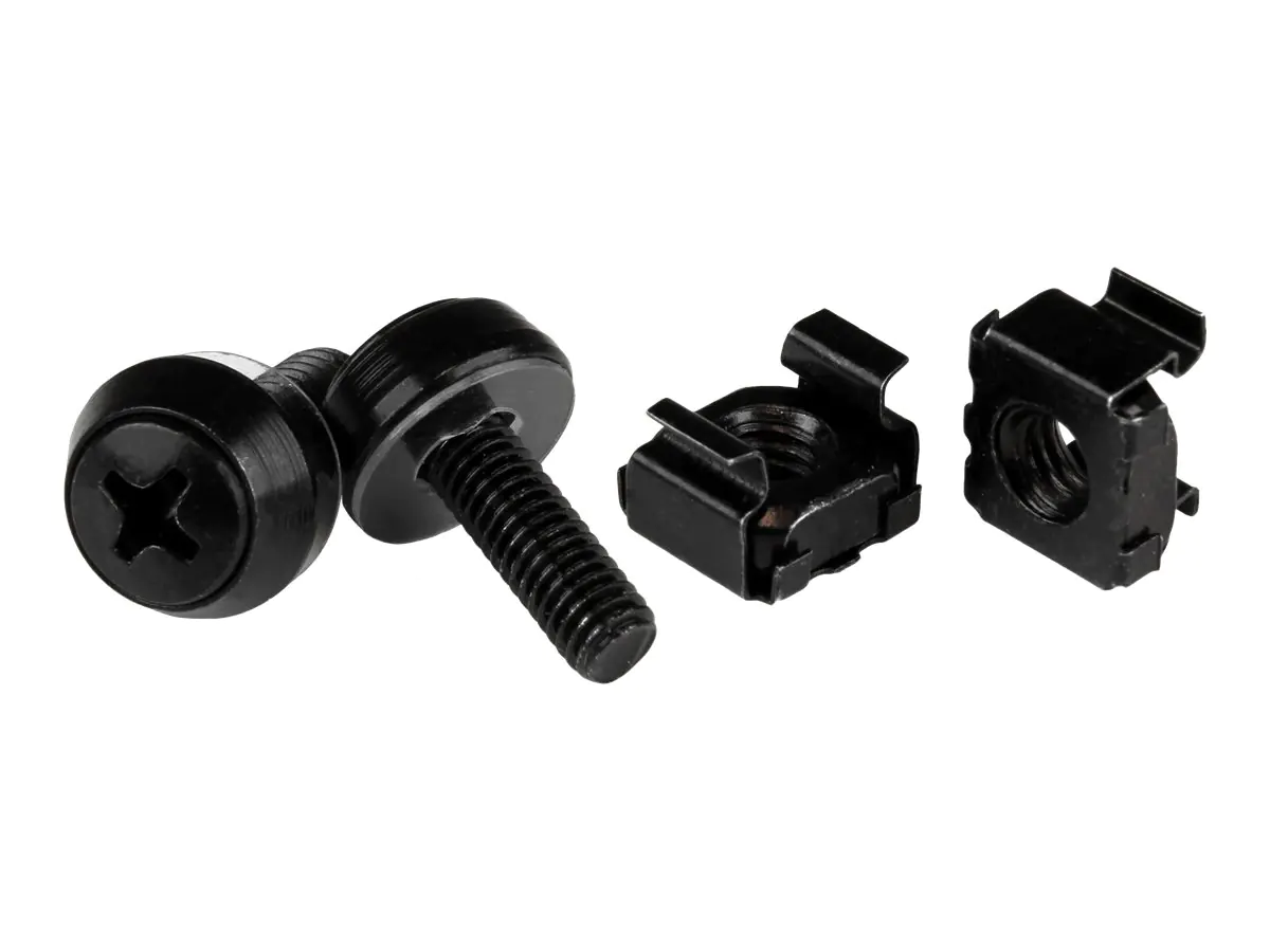 StarTech 50 Stück 10-32 Server Rack Käfigmuttern und Schrauben mit Unterlegscheiben - Rack Montagematerial - Clip/Muttern und Schrauben für quadratische Löcher - Schwarz - TAA (CABSCREW1032) - Schrauben für Rack - Schwarz - Bundesbehörden, US-Regierung GS StarTech 50 Stück 10-32 Server Rack Käfigmuttern und Schrauben mit Unterlegscheiben - Rack Montagematerial - Clip/Muttern und Schrauben für quadratische Löcher - Schwarz - TAA (CABSCREW1032) - Schrauben für Rack - Schwarz - Bundesbehörden, US-Regierung GS