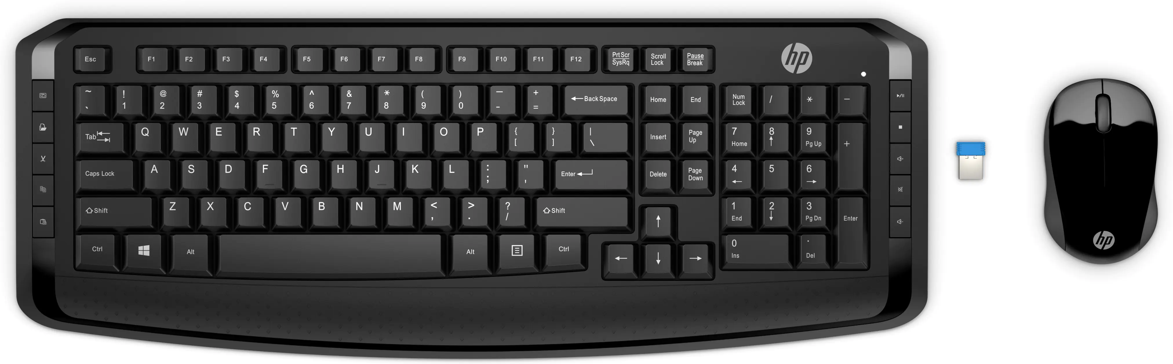 HP 300 - Tastatur-und-Maus-Set - kabellos - Deutsch - für HP 20, 22, 24, 27, 460; Pavilion 24, 27, 590, 595, TP01; Pavilion Laptop 14, 15