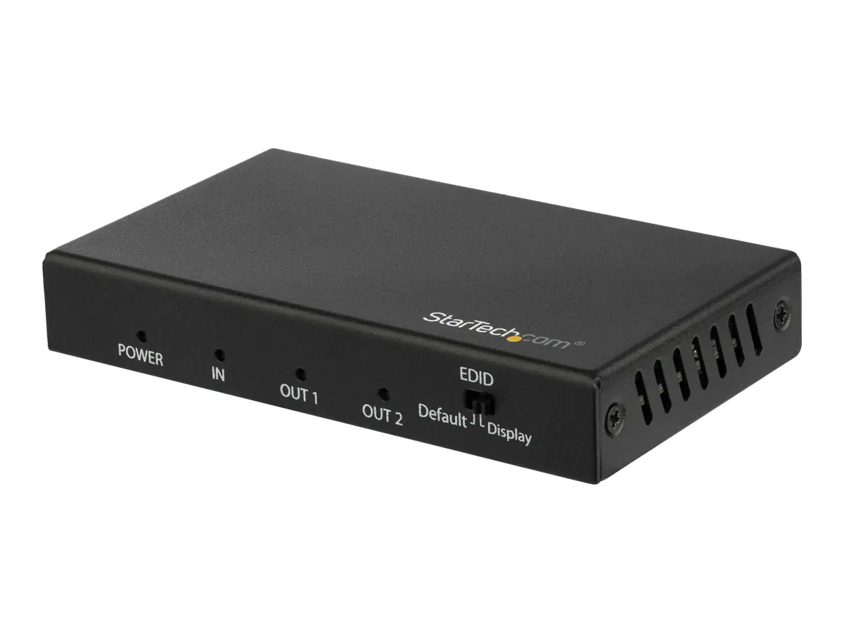 StarTech HDMI Splitter - 2-Port - 4K 60Hz - HDR - 1x2 HDMI Verteiler - Video-/Audio-Splitter - 2 x HDMI - Desktop - für P/N: ST121HD20FXA StarTech HDMI Splitter - 2-Port - 4K 60Hz - HDR - 1x2 HDMI Verteiler - Video-/Audio-Splitter - 2 x HDMI - Desktop - für P/N: ST121HD20FXA