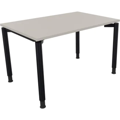Schreibtisch Vierfuß Rundrohr B1200xT800xH680-820 an/Lichtgrau Schreibtisch Vierfuß Rundrohr B1200xT800xH680-820 an/Lichtgrau
