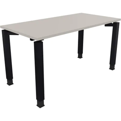 Schreibtisch Vierfuß Quadratrohr B1400xT700xH680-820 an/Lichtgrau Schreibtisch Vierfuß Quadratrohr B1400xT700xH680-820 an/Lichtgrau